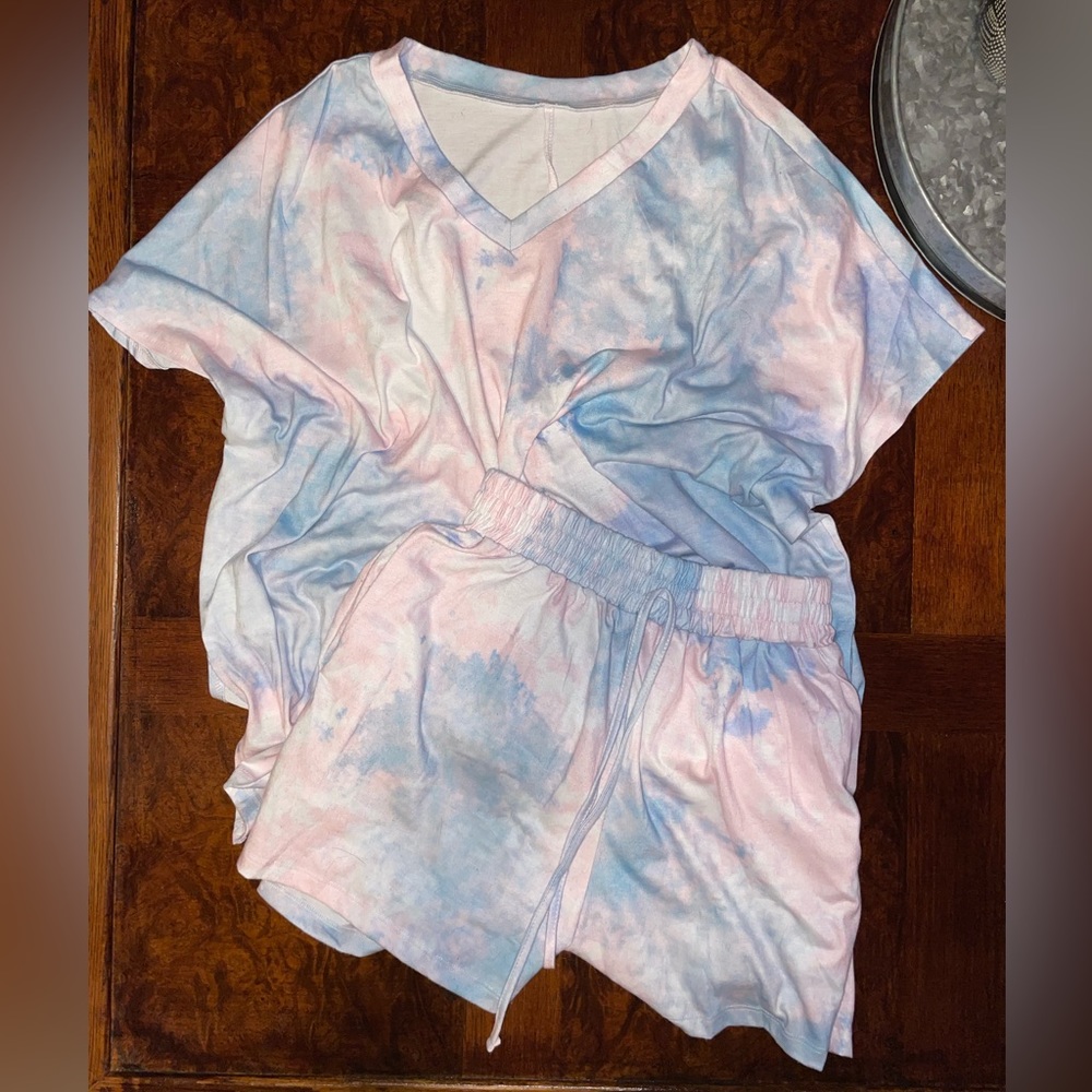 Boutique tie-dye PJ Set